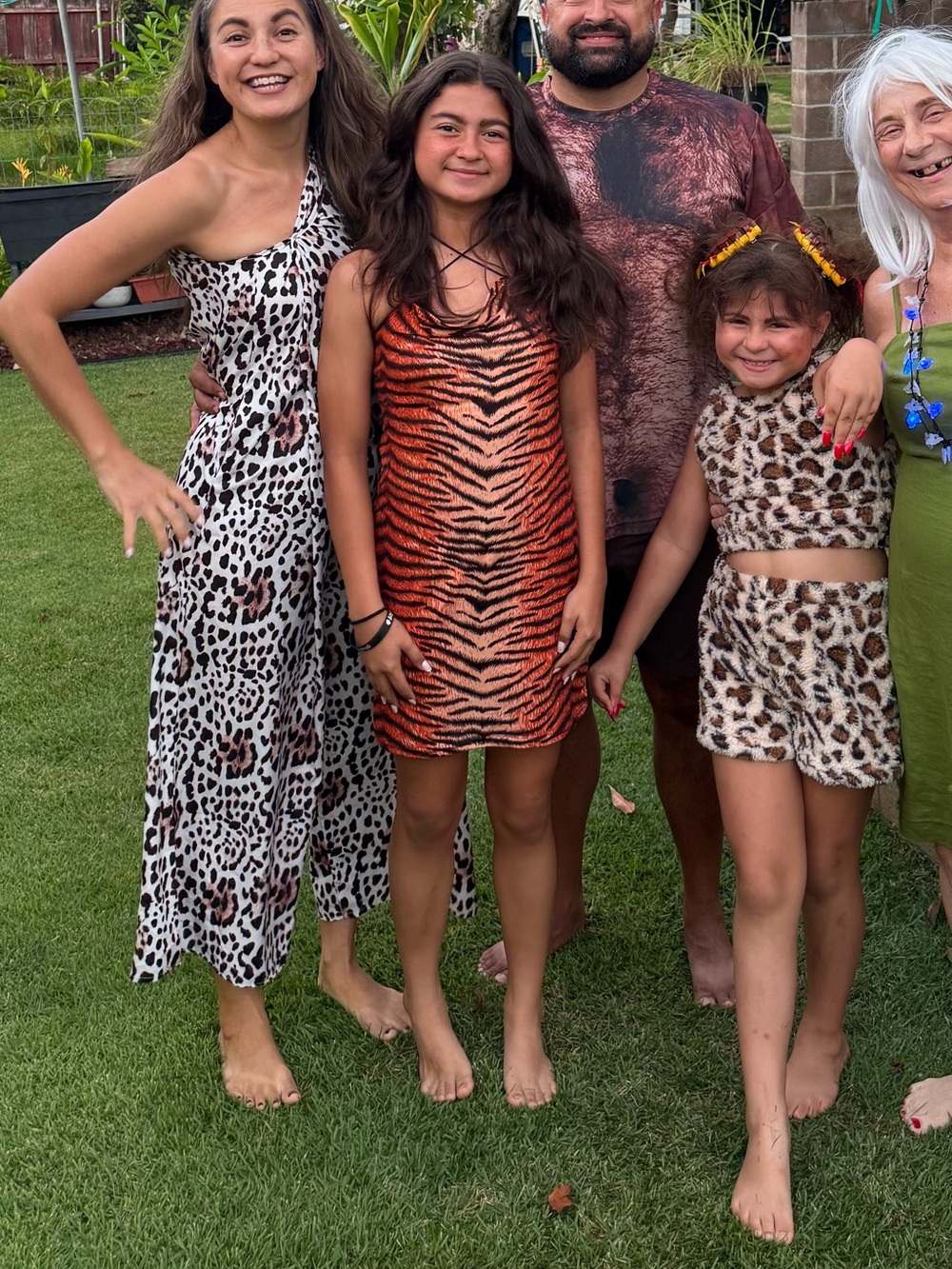 Croods family Halloween costume
